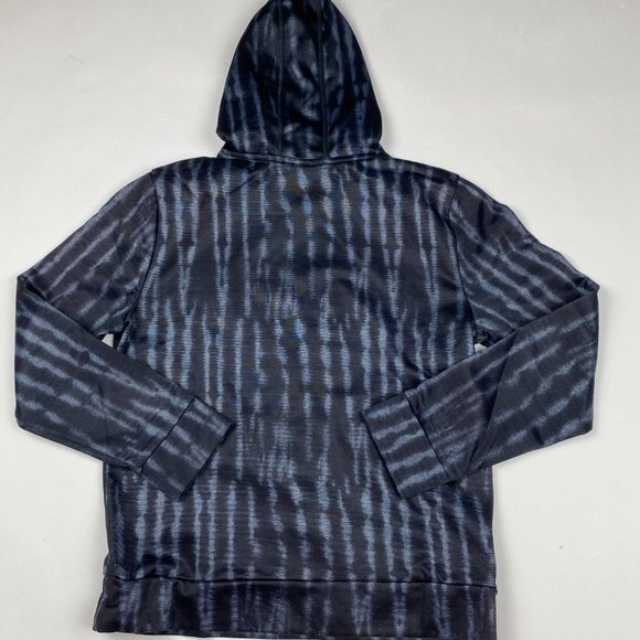 Adidas Pullover Hoodie Women's Large Zebra Stripe Black Gray EW6837 - Picture 3 of 8